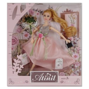 Κούκλα Atinil Fashion Vintage - Ροζ Φόρεμα