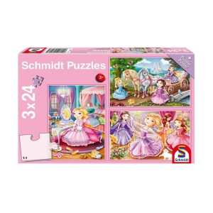 Puzzle 3x24pcs Πριγκίπισσες