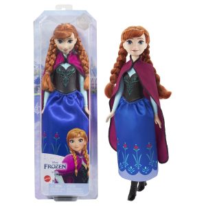 Disney Κούκλα - Frozen - Anna - Μωβ Κάπα