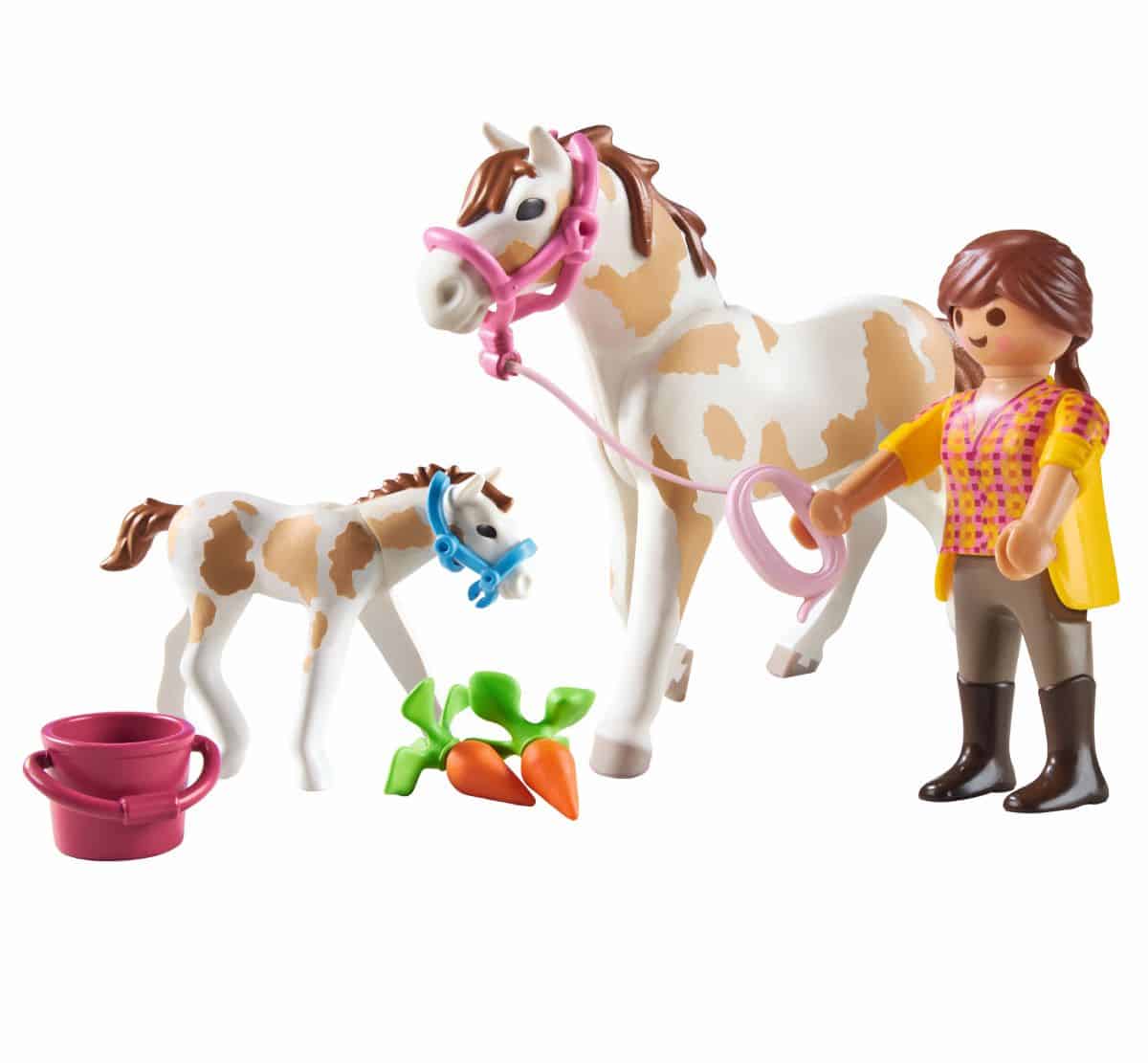 Playmobil - Αναβάτρια Με Άλογο Και Πουλάρι
