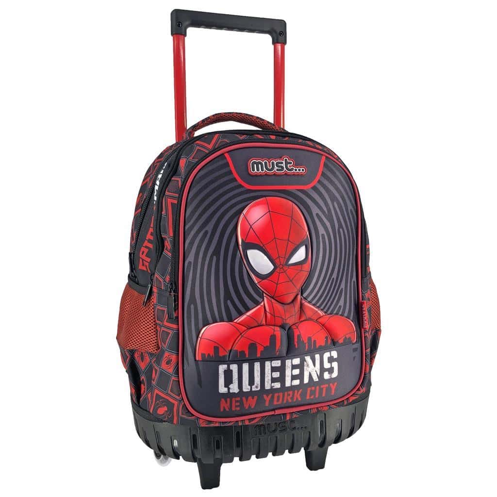 Τσάντα Trolley Δημοτικού - Spiderman