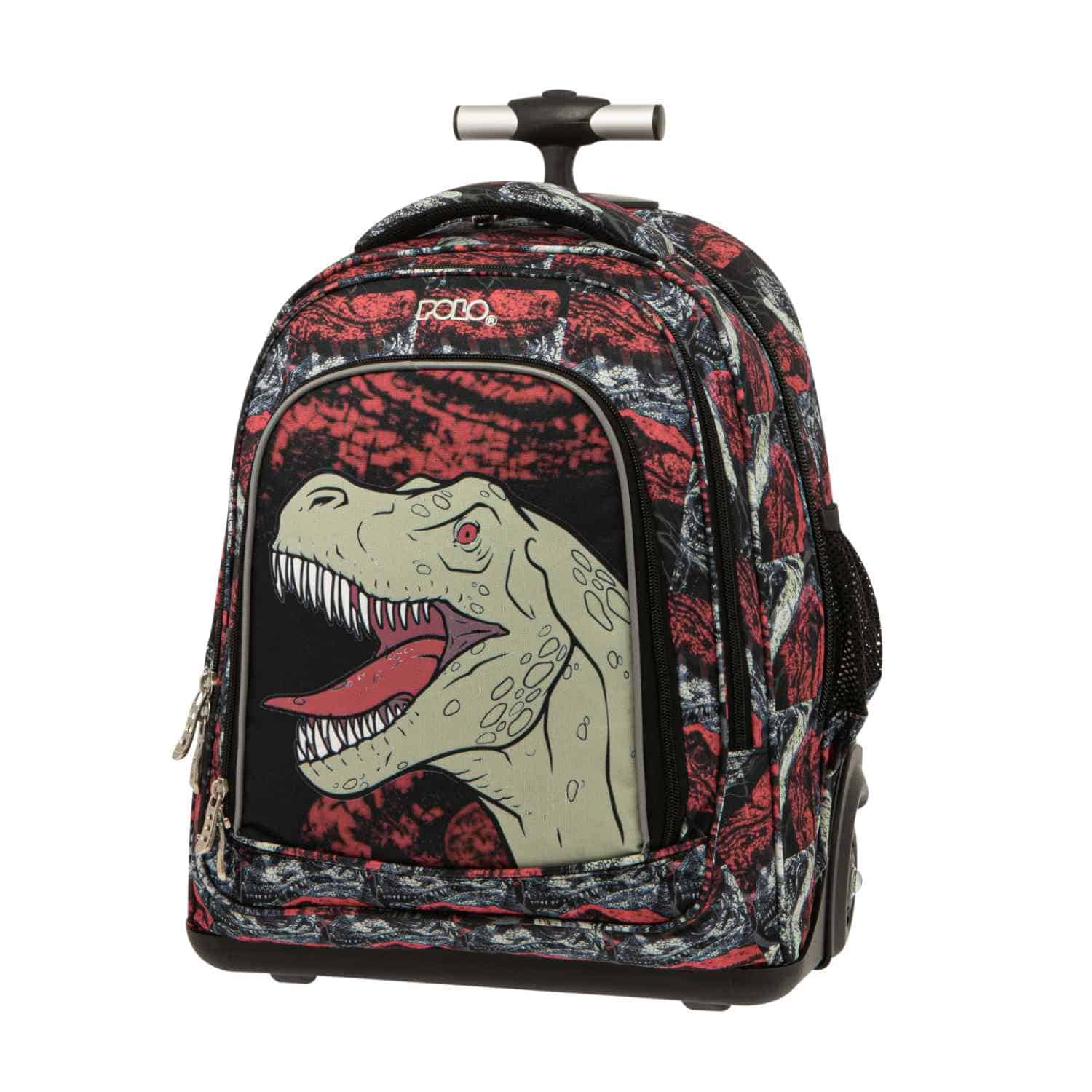 Τσάντα Trolley Δημοτικού Rolling Polo - Δεινόσαυρος
