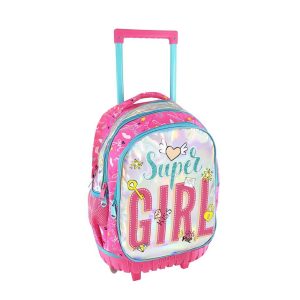 Τσάντα Trolley Δημοτικού - Super Girl