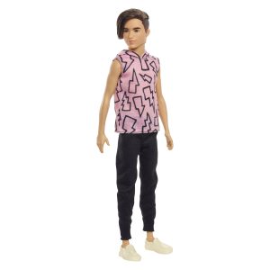 Barbie - Ken Fashionistas - Καστανός Με Ροζ Μπλούζα