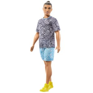Barbie - Ken Fashionistas - Μελαχρινός Με Μπλούζα Με Λαχούρια