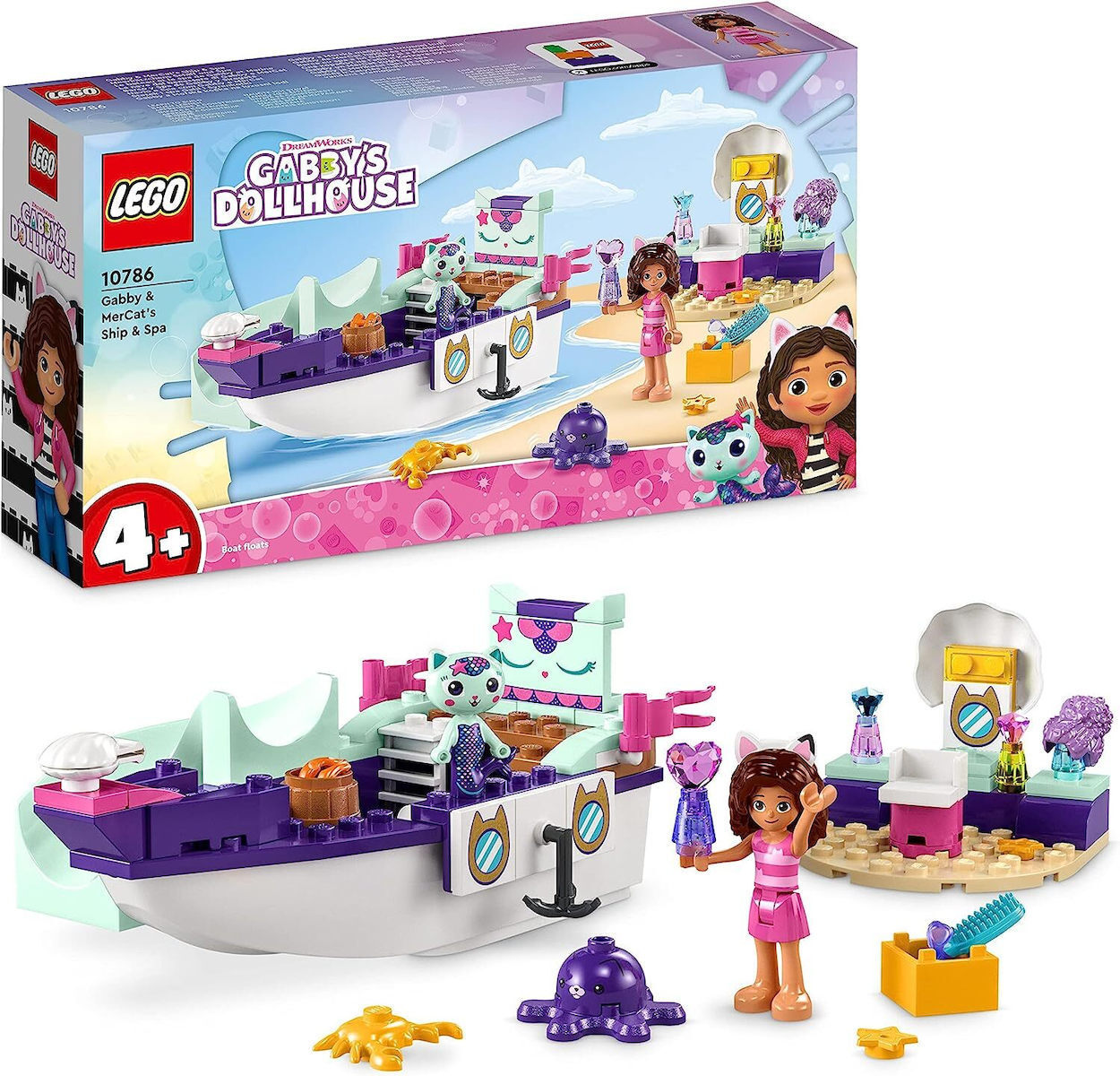 Lego Gabby's Dreamhouse - Gabby & MerCat's Ship & Spa