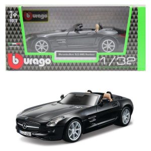 Μεταλλική Μινιατούρα Street Fire Σε Κλίμακα 1:32 - Mercedes-Benz SLS AMG Roadster - Μαύρο