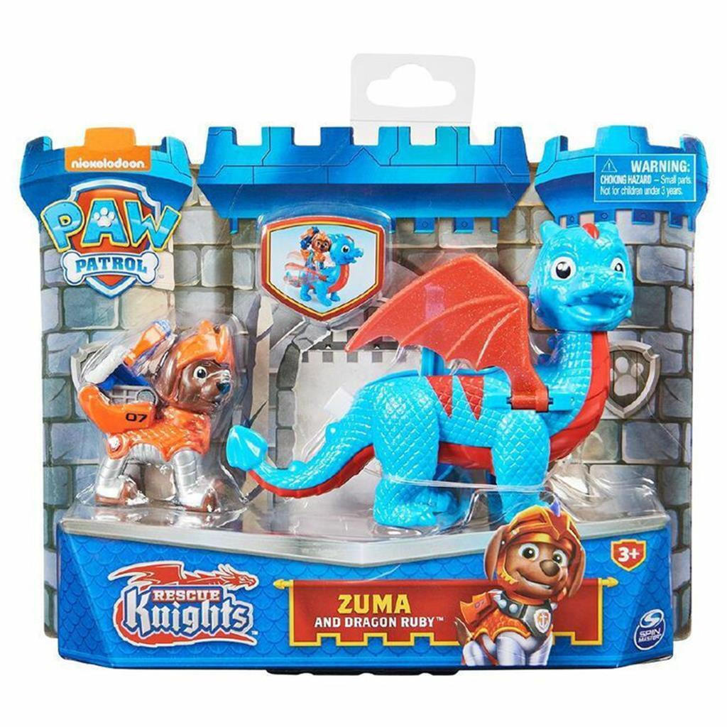 Spin Master Paw Patrol - Rescue Knights - Zuma And Dragon Ruby