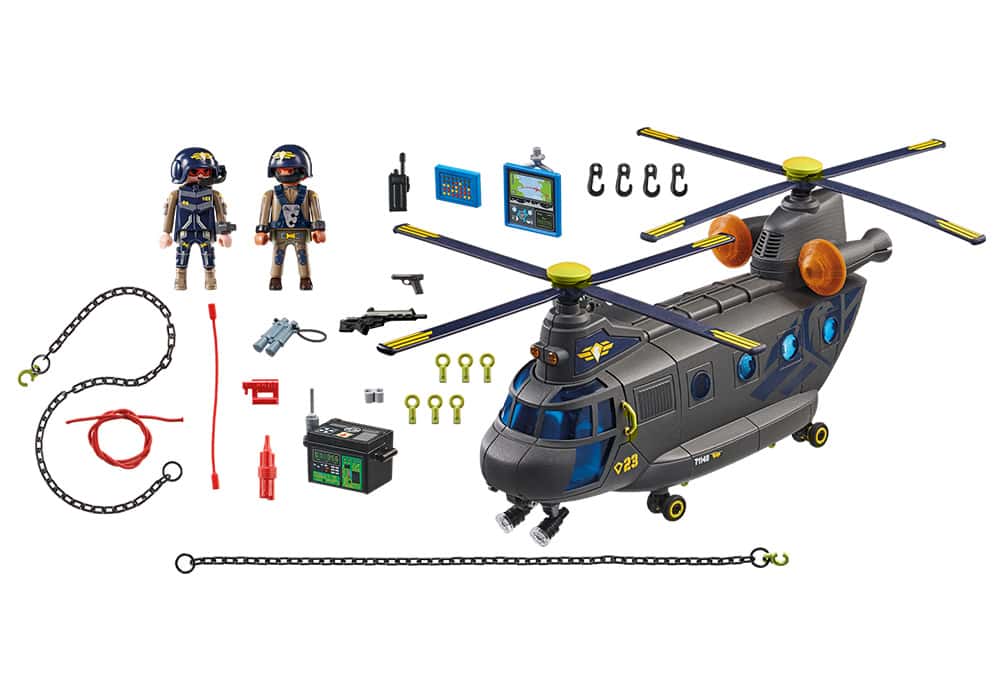 Playmobil - Ελικόπτερο Ειδικών Δυνάμεων Με Δύο Έλικες