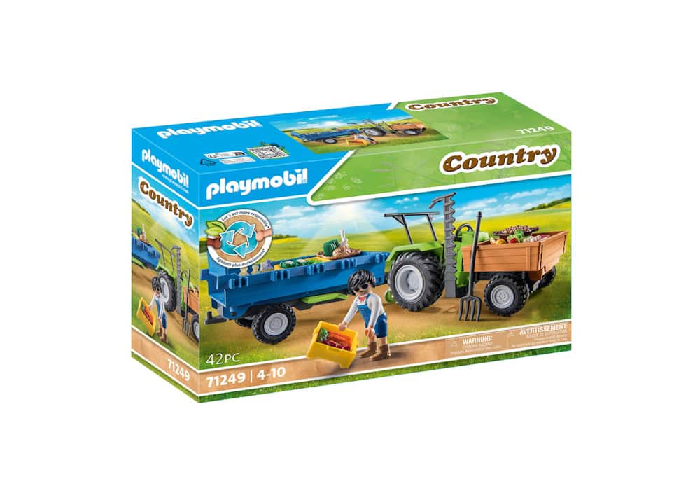 Playmobil - Αγροτικό Τρακτέρ Με Καρότσα