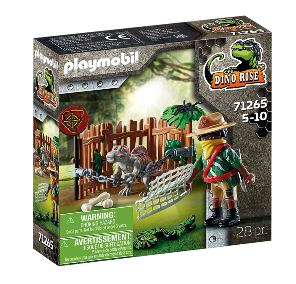 Playmobil - Μωρό Σπινόσαυρος Και Λαθροκυνηγός