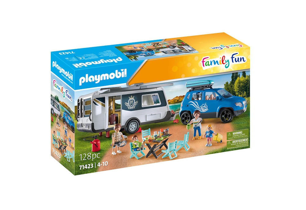 Playmobil - Οικογενειακές Διακοπές Με Ρυμουλκούμενο Τροχόσπιτο