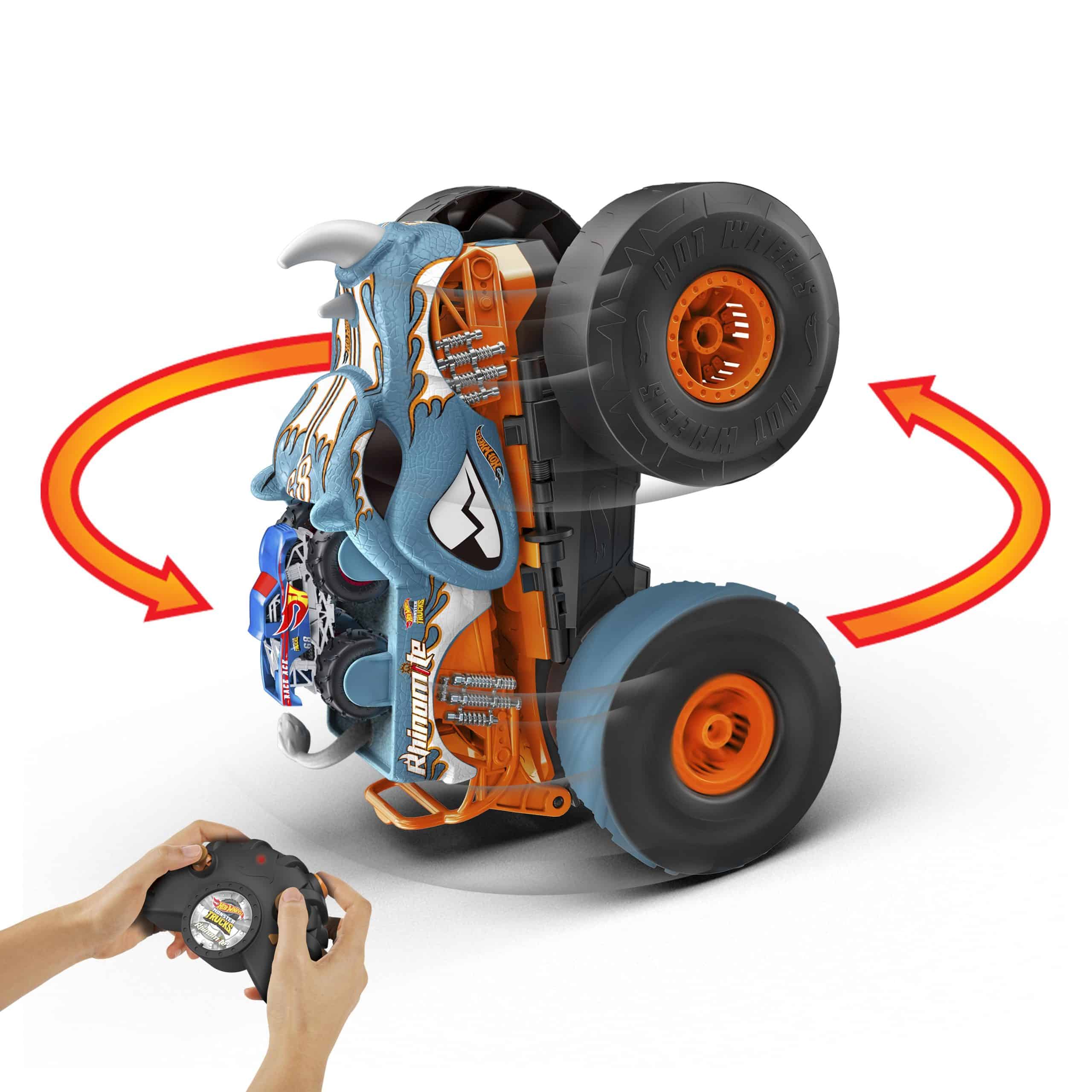 Τηλεκατευθυνόμενο Αυτοκίνητο Hot Wheels - Monster Truck Transforming Rhinomite