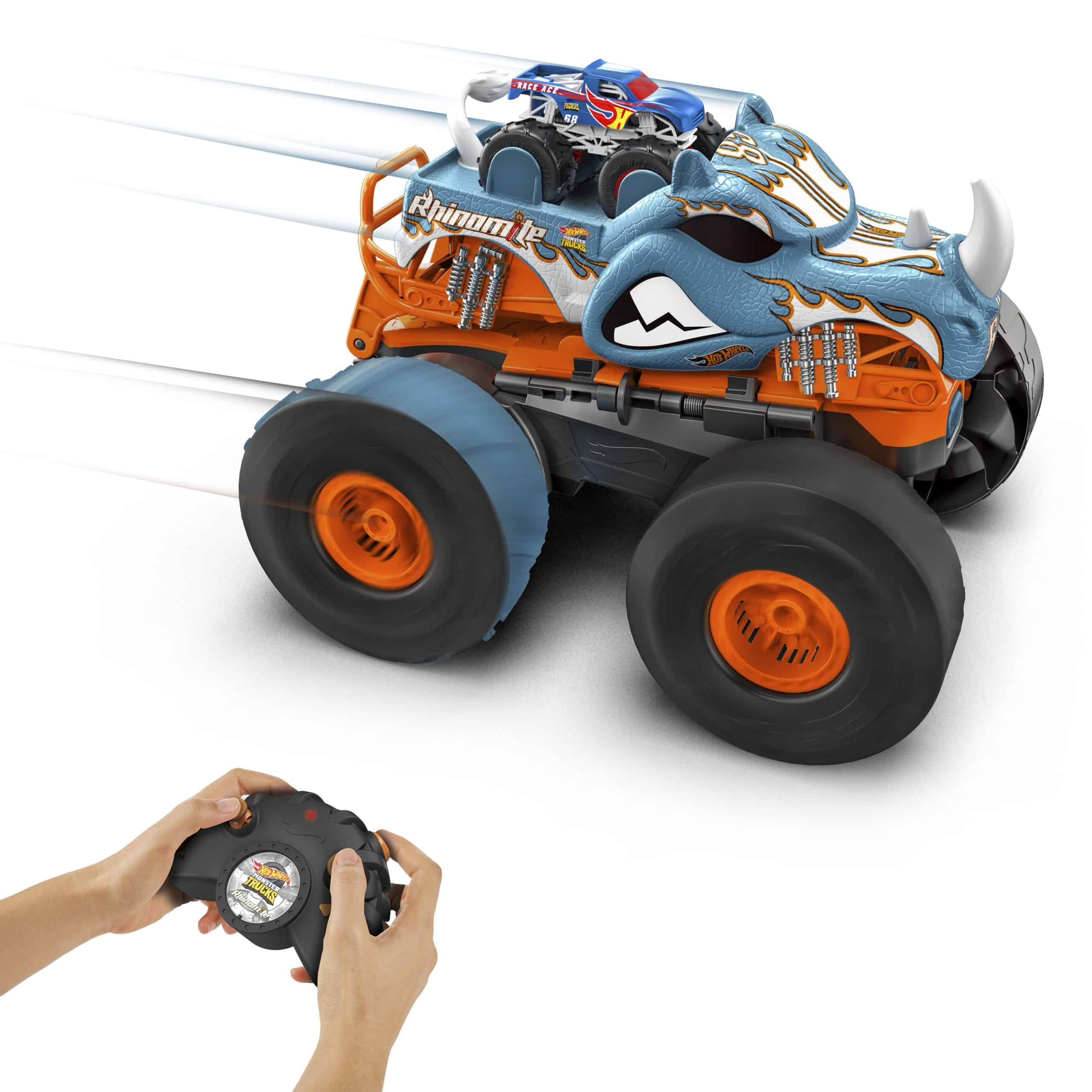 Τηλεκατευθυνόμενο Αυτοκίνητο Hot Wheels - Monster Truck Transforming Rhinomite