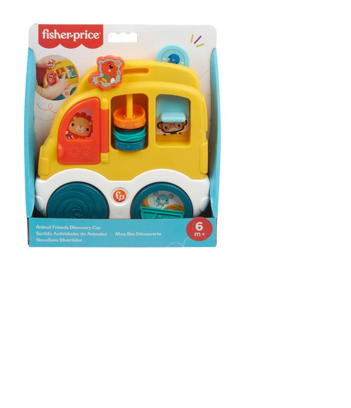 Fisher Price -  Αυτοκινητάκι Απασχόλησης Με Ζωάκια - HXK33