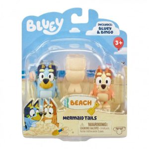 Bluey - Σετ 2 Φιγούρες - Beach Mermaid Tails - Giochi Preziosi - BLY69000