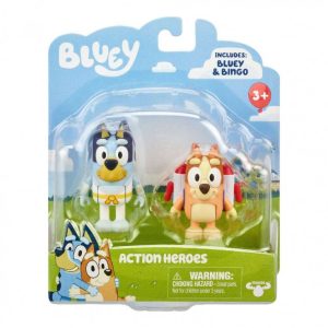 Bluey - Σετ 2 Φιγούρες - Ήρωες Δράσης - Giochi Preziosi - BLY69000-B