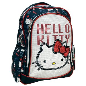 Gim - Τσάντα Πλάτης Δημοτικού Hello Kitty Croche