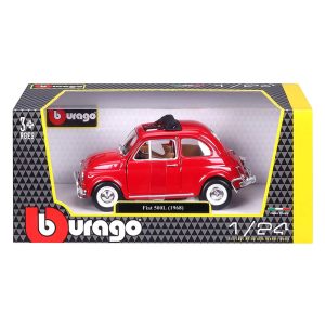 Bburago - 1/24 Fiat 500L 1968 Red - Μεταλλική Μινιατούρα - 18-22099