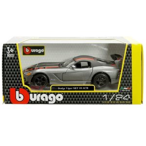 Bburago - 1/24 Dodge Viper SRT 10 ACR Grey -  Μεταλλική Μινιατούρα 18-22114