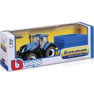 Bburago - Τρακτέρ - New Holland Agriculture 1/32 Farm Tractor With Hay Trailer – 18-44067