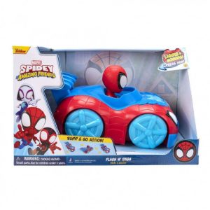 Spidey and His Amazing Friends -  Όχημα Bump N Go Flash N Dash Web Crawler Spidey - 20 Eκ.