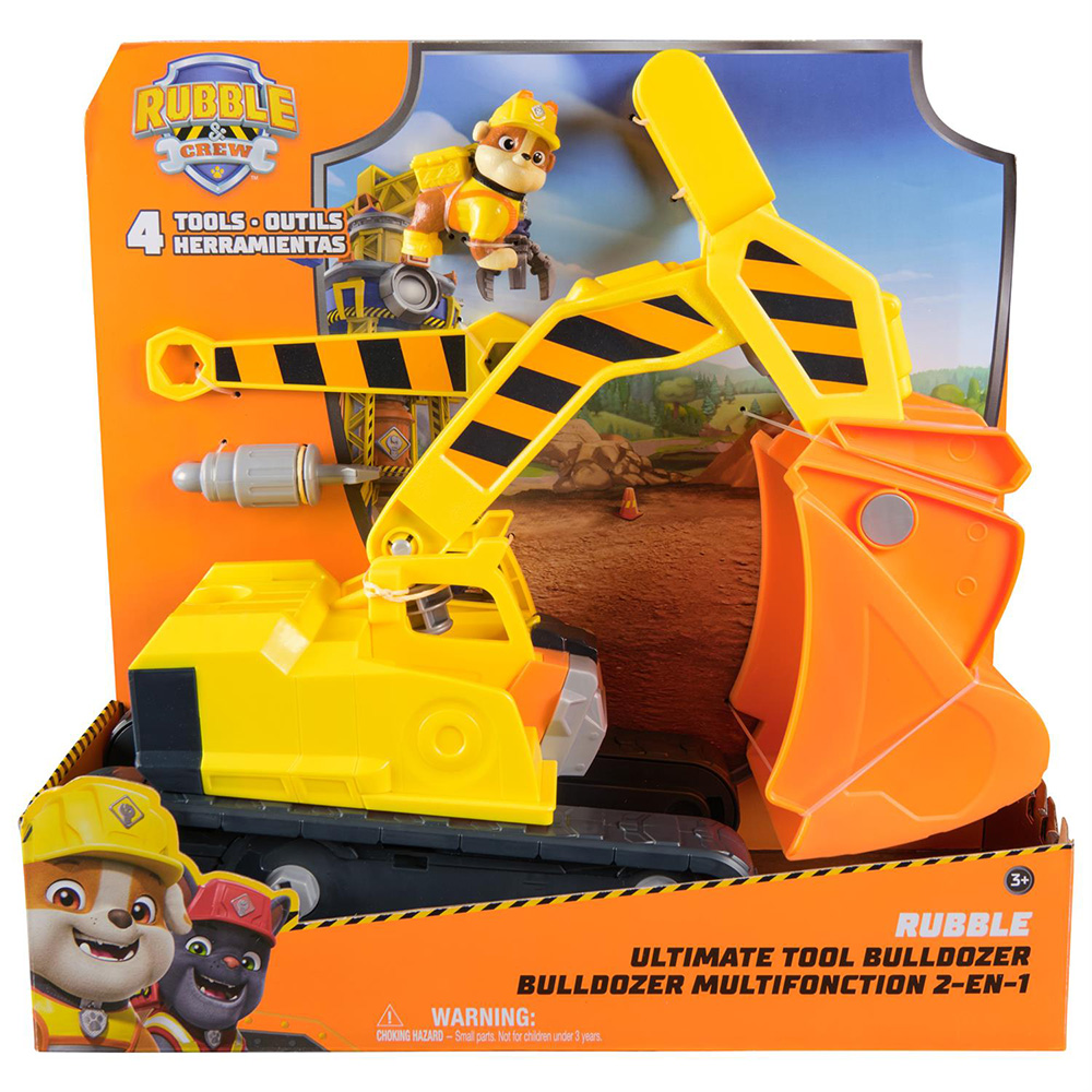 Paw Patrol - Rubble And Crew - Ultimate Tool Bulldozer Vehicle