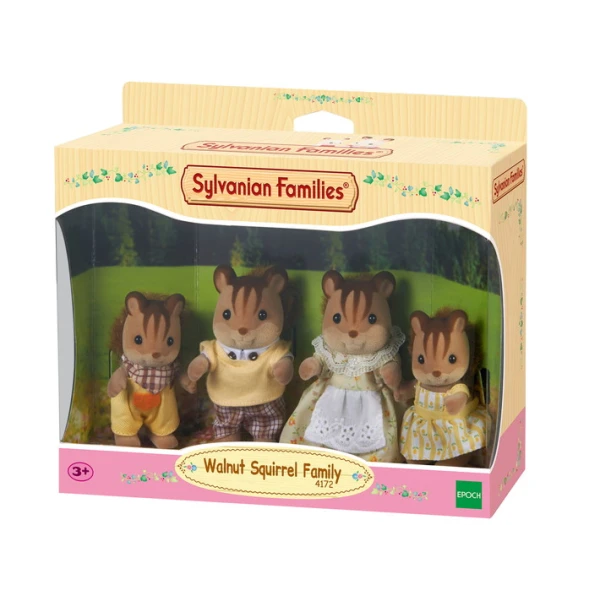 Sylvanian Families -  Walnut Squirrel Family # 4172